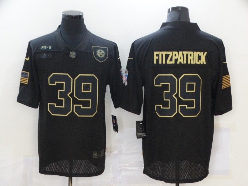 Men's Pittsburgh Steelers Minkah Fitzpatrick #39 Black Jersey